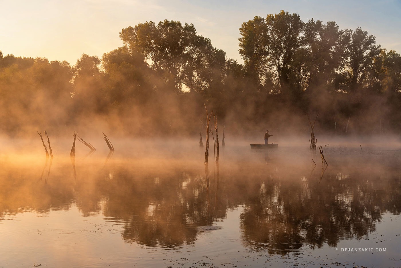 Photograph of sunrise & sunset and water by Dejan Zakić