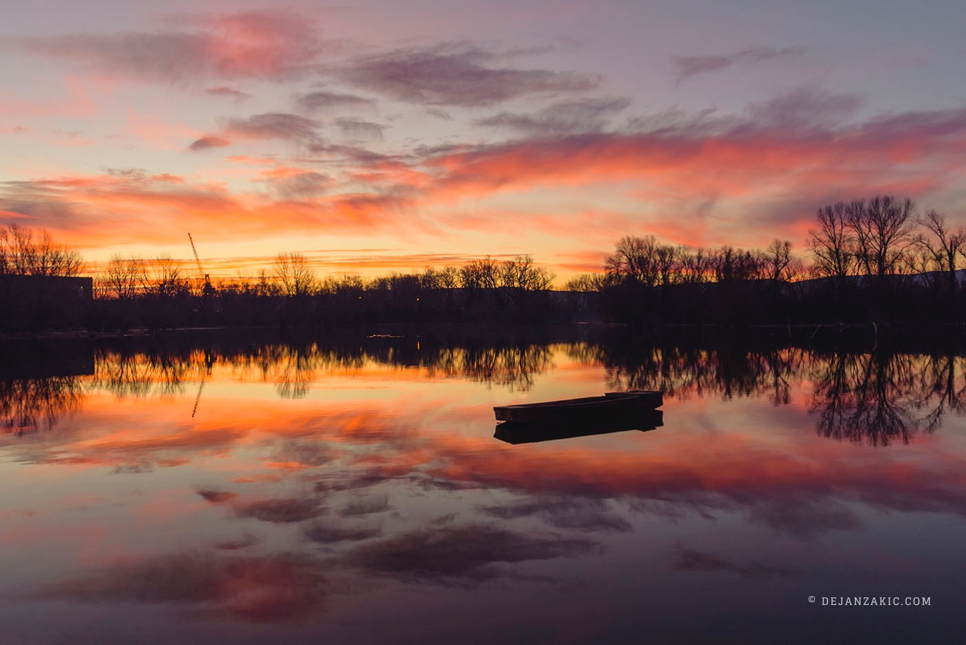 Photograph of sunrise & sunset and water by Dejan Zakić
